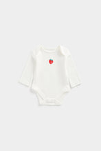 Load image into Gallery viewer, Mothercare Strawberry Long-Sleeved Bodysuits - 3 Pack
