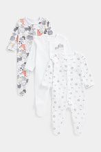 Load image into Gallery viewer, Mothercare Mummy And Daddy Sleepsuits - 3 Pack
