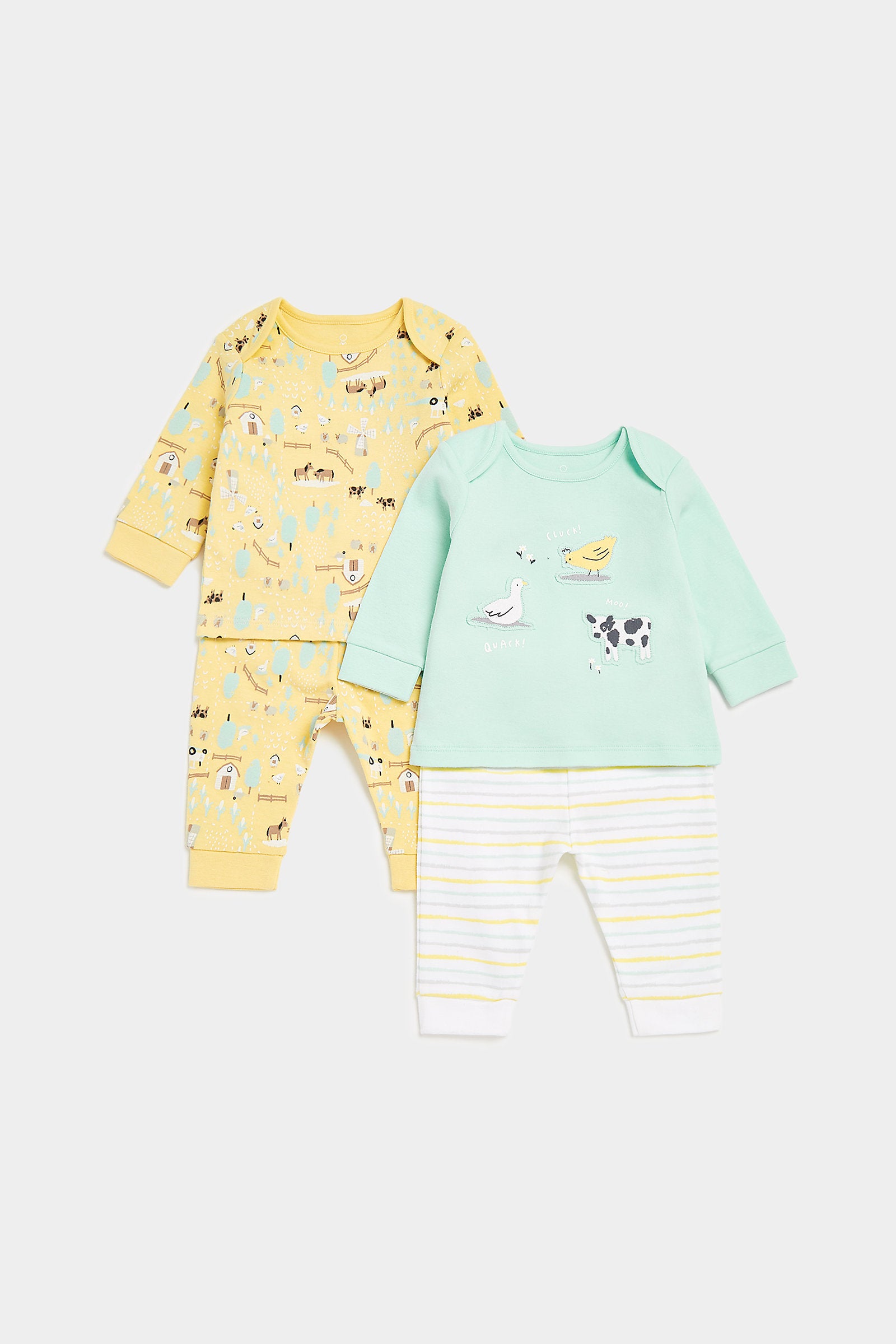 Mothercare Farm Pyjamas - 2 Pack