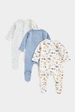 Load image into Gallery viewer, Mothercare Puppy Sleepsuits - 3 Pack
