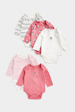 Load image into Gallery viewer, Mothercare Spotty Dog Long-Sleeved Bodysuits - 5 Pack
