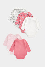 Load image into Gallery viewer, Mothercare Spotty Dog Long-Sleeved Bodysuits - 5 Pack
