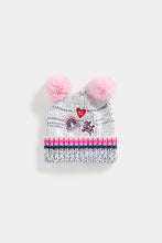 Load image into Gallery viewer, Mothercare Knitted Beanie Hat With Badges
