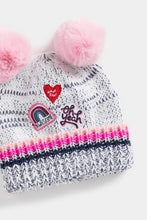 Load image into Gallery viewer, Mothercare Knitted Beanie Hat With Badges
