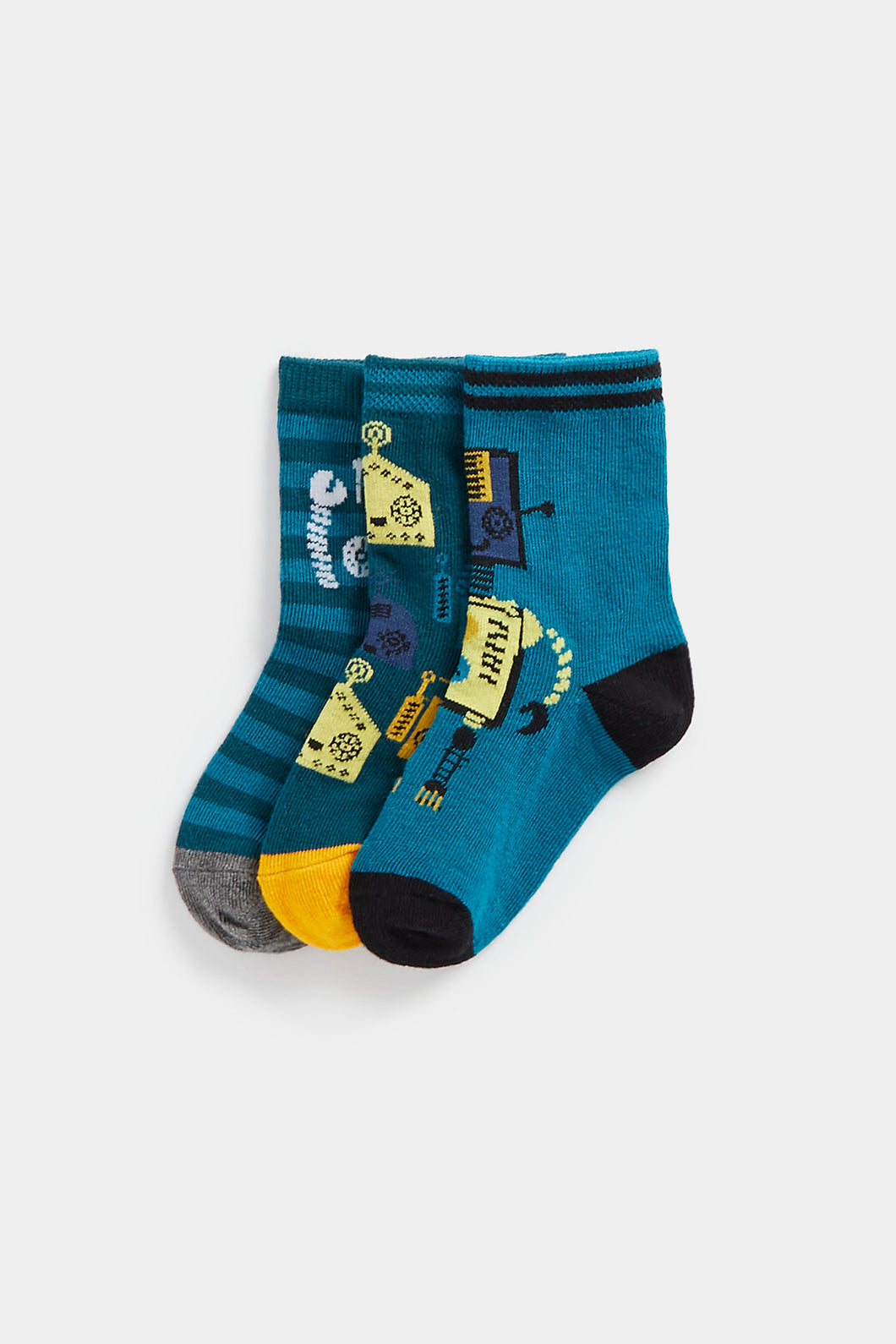 Mothercare Robot Socks - 3 Pack