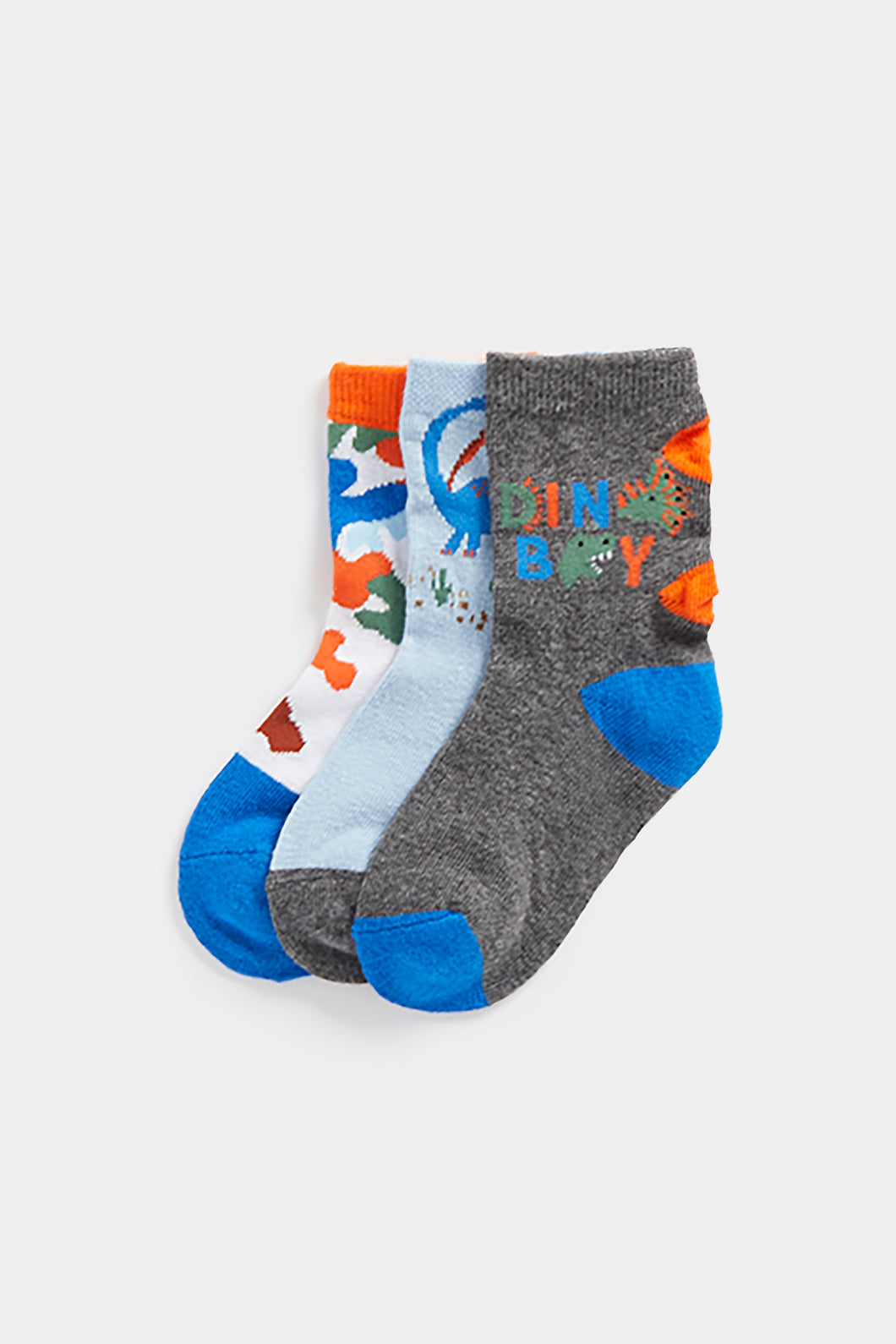 Mothercare Dino Boy Socks - 3 Pack