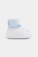 Load image into Gallery viewer, Mothercare Beary Cute Sock-Top Baby Booties - 3 Pack
