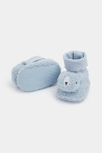 Load image into Gallery viewer, Mothercare Bear Rattle Sock-Top Booties
