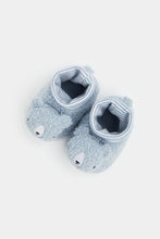 Load image into Gallery viewer, Mothercare Bear Rattle Sock-Top Booties
