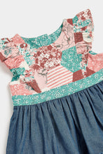 Load image into Gallery viewer, Mothercare Patchwork Denim Dress And Knickers
