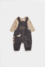 Load image into Gallery viewer, Mothercare Cord Dungarees And Bodysuit Set
