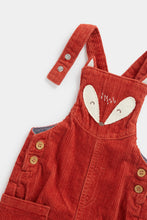 Load image into Gallery viewer, Mothercare Fox Cord Dungarees And Bodysuit Set
