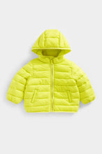 Load image into Gallery viewer, Mothercare Lime Pack-Away Quilted Jacket
