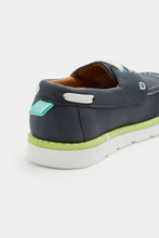 Load image into Gallery viewer, Mothercare Navy Boat Shoes
