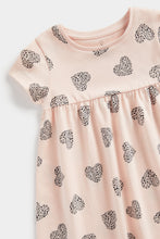 Load image into Gallery viewer, Mothercare Pink Heart Jersey Dress
