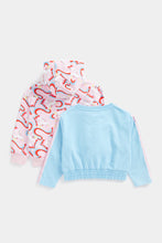 Load image into Gallery viewer, Mothercare Sweat Top And Zip-Up Hoody Set
