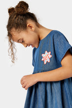 Load image into Gallery viewer, Mothercare Denim Dress with Badges
