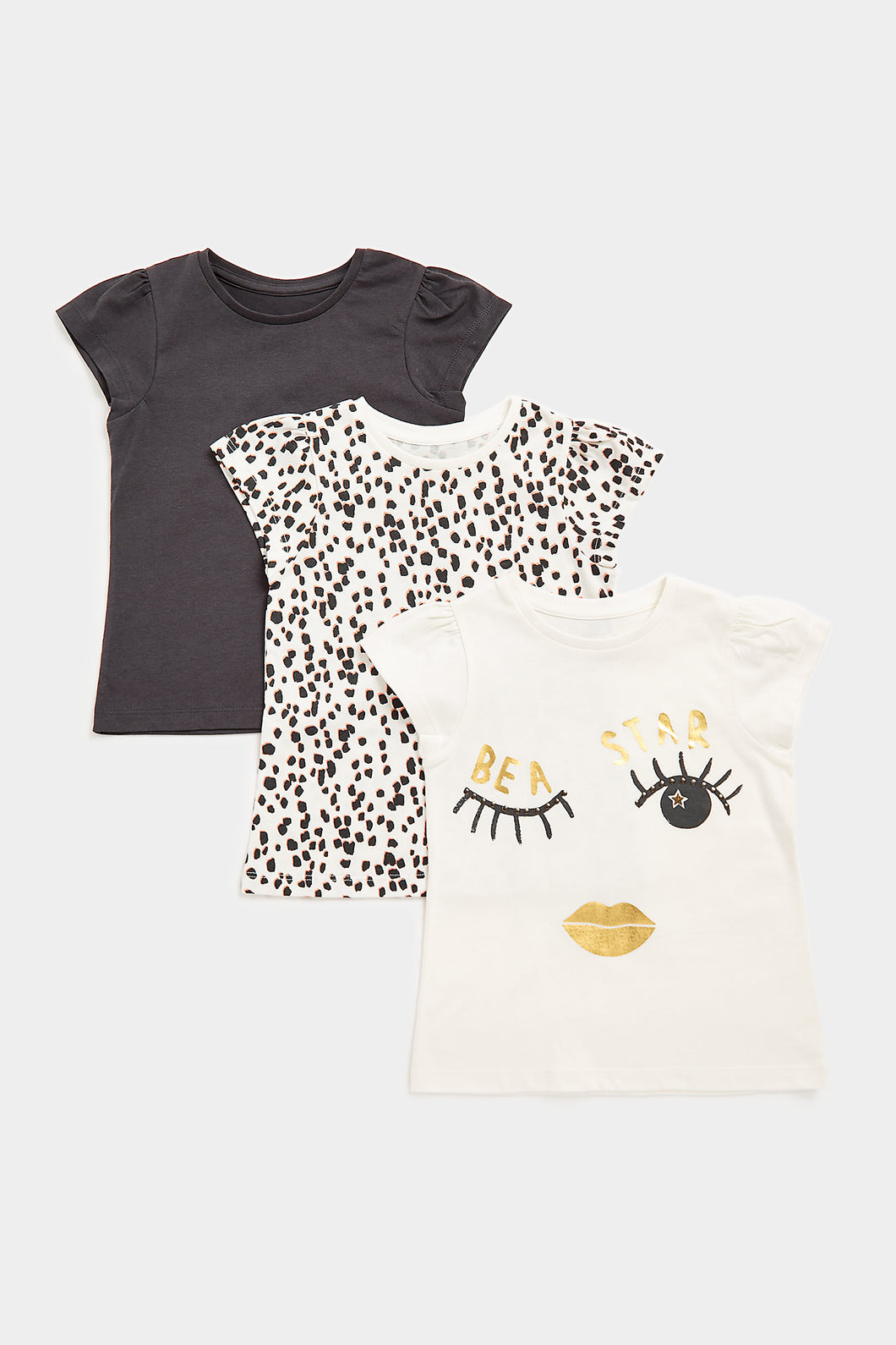 Mothercare Glitter Rock T-Shirts - 3 Pack