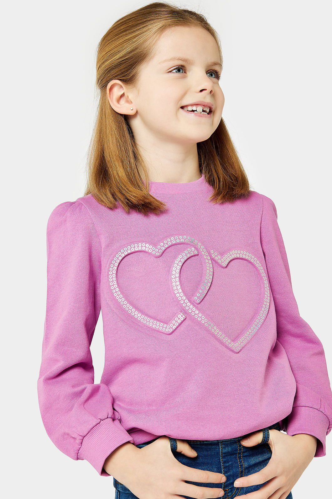 Mothercare Purple Heart Sweatshirt