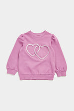 Load image into Gallery viewer, Mothercare Purple Heart Sweatshirt
