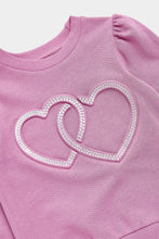 Load image into Gallery viewer, Mothercare Purple Heart Sweatshirt
