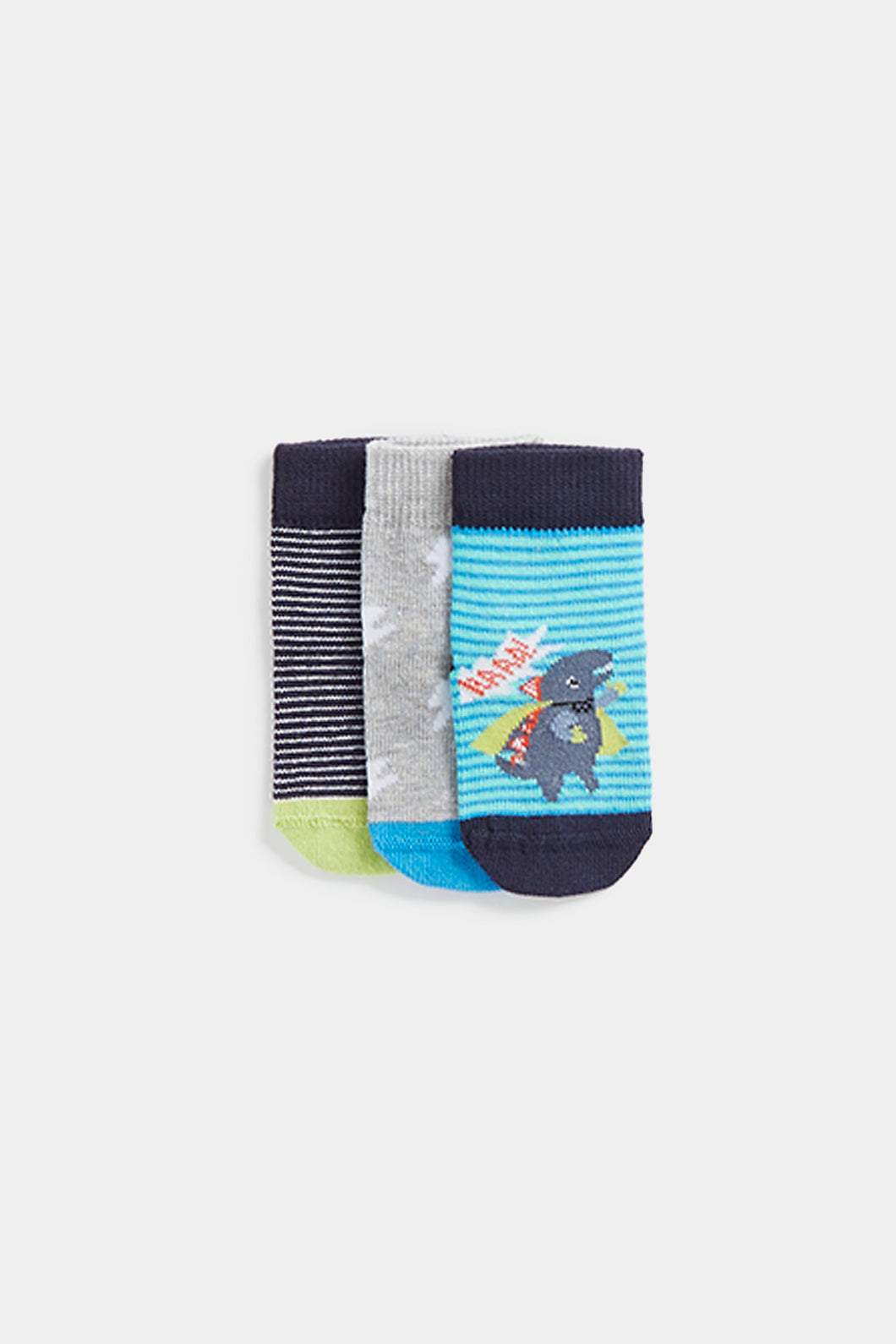 Mothercare Dino Socks - 3 Pack