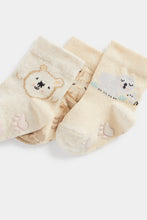 Load image into Gallery viewer, Mothercare Bear and Mouse Slip-Resist Socks - 3 Pack
