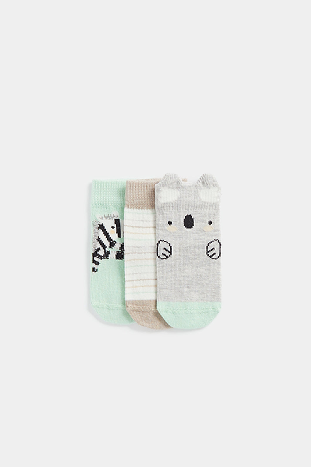 Mothercare Zebra Socks - 3 Pack