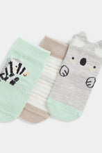 Load image into Gallery viewer, Mothercare Zebra Socks - 3 Pack
