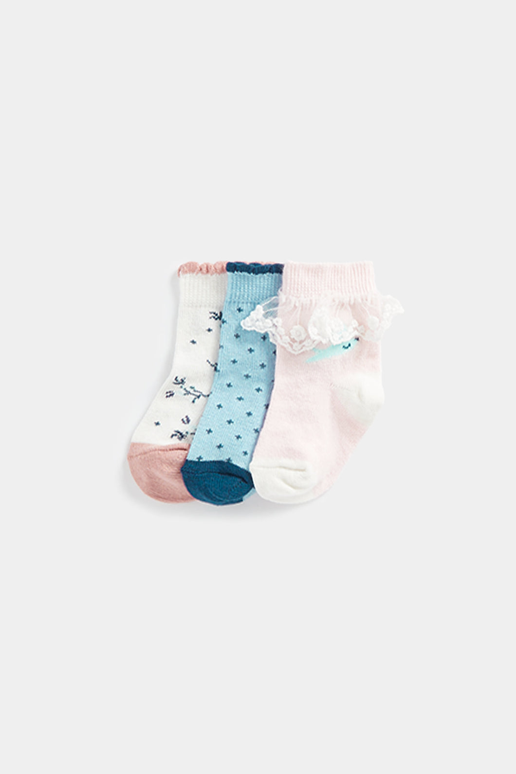 Mothercare Bluebird Socks - 3 Pack