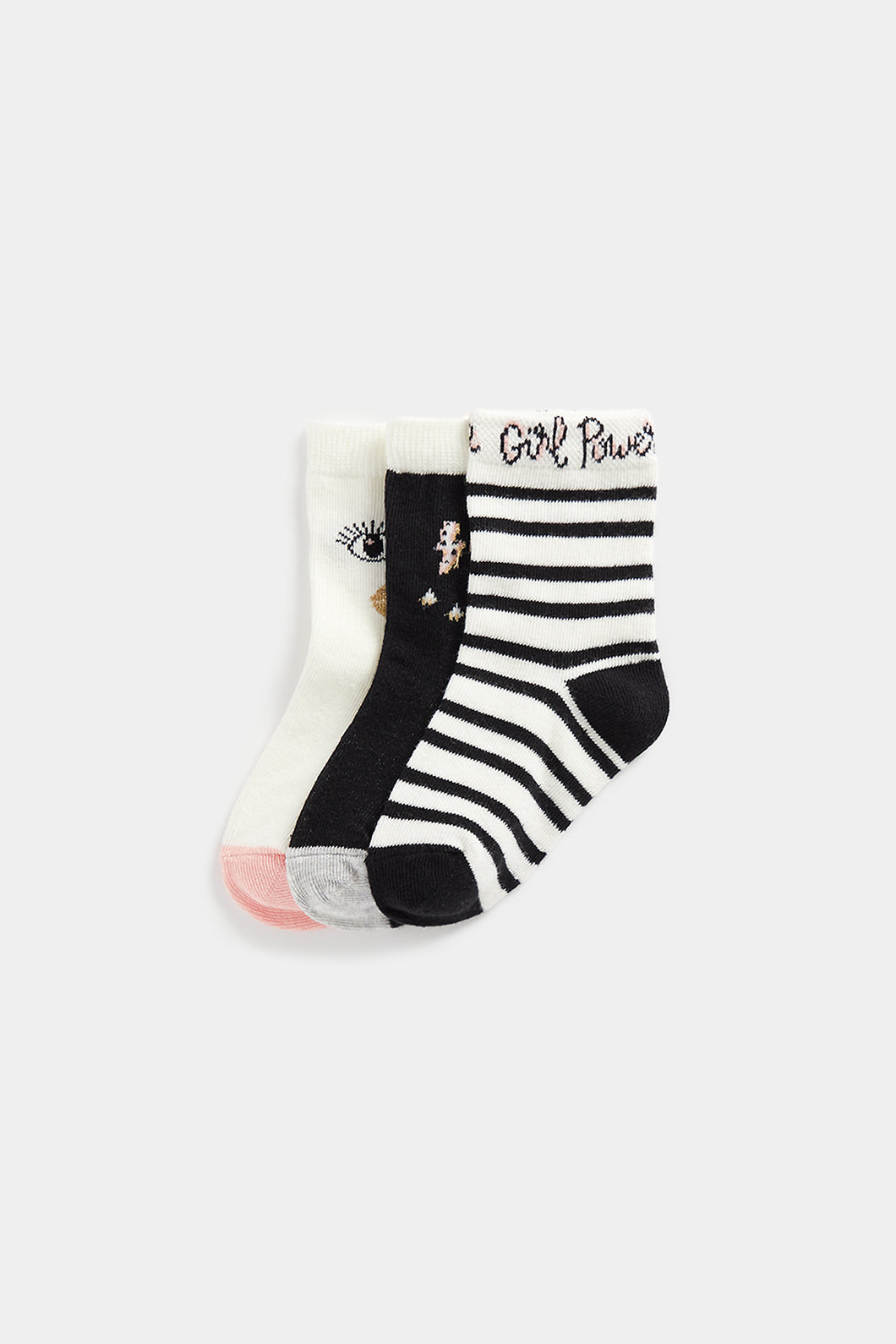 Mothercare Girl Power Socks - 3 Pack