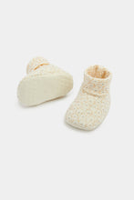 Load image into Gallery viewer, Mothercare Bear And Mouse Sock-Top Baby Booties - 3 Pack
