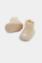 Load image into Gallery viewer, Mothercare Bear And Mouse Sock-Top Baby Booties - 3 Pack
