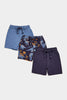 Mothercare Dino Jersey Shorts - 3 Pack