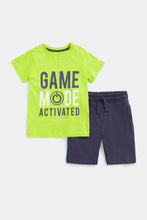 Load image into Gallery viewer, Mothercare Game Mode Shorts and T-Shirt Set
