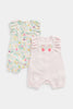 Mothercare Busy Garden Rompers - 2 Pack