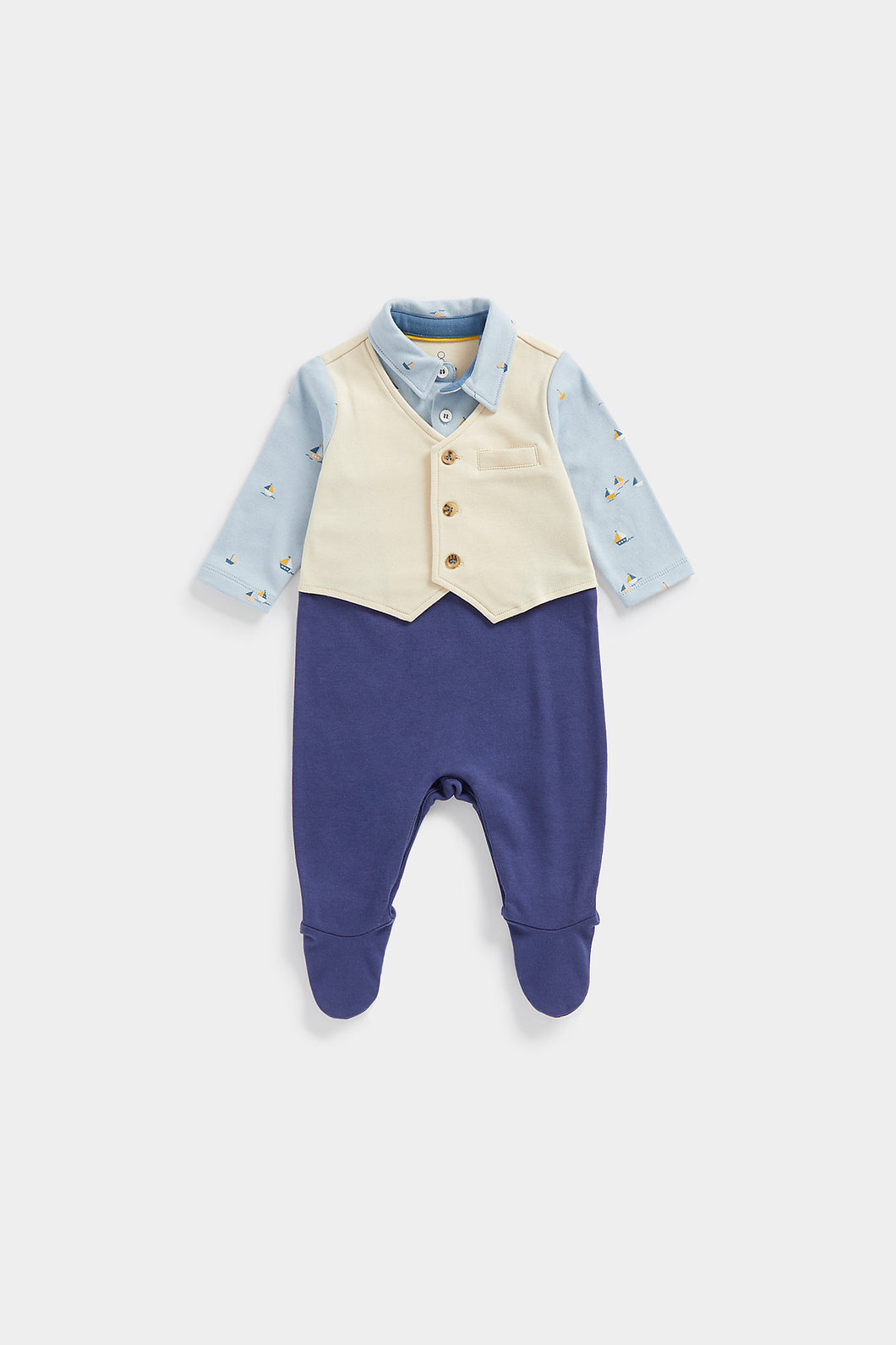 Mothercare Mock Waistcoat All-in-One