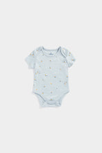 Load image into Gallery viewer, Mothercare Denim Bibshorts and Bodysuit Set
