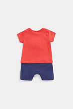 Load image into Gallery viewer, Mothercare Croc Mock T-Shirt and Shorts Romper
