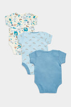 Load image into Gallery viewer, Mothercare Safari Short-Sleeved Bodysuits - 3 Pack
