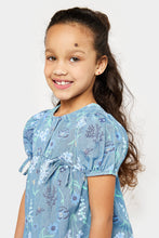 Load image into Gallery viewer, Mothercare Floral Denim Dress
