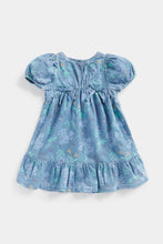 Load image into Gallery viewer, Mothercare Floral Denim Dress
