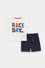 Load image into Gallery viewer, Mothercare Race Day Shorts and T-Shirt Set
