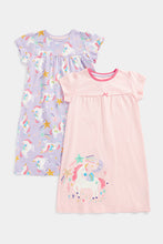 Load image into Gallery viewer, Mothercare Unicorn Nightdresses - 2 Pack
