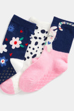 Load image into Gallery viewer, Mothercare Joyful Slip-Resist Socks - 3 Pack
