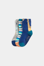 Load image into Gallery viewer, Mothercare Jungle Jamboree Slip-Resist Socks - 3 Pack
