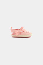 Load image into Gallery viewer, Mothercare Pink Bow Pram Shoes
