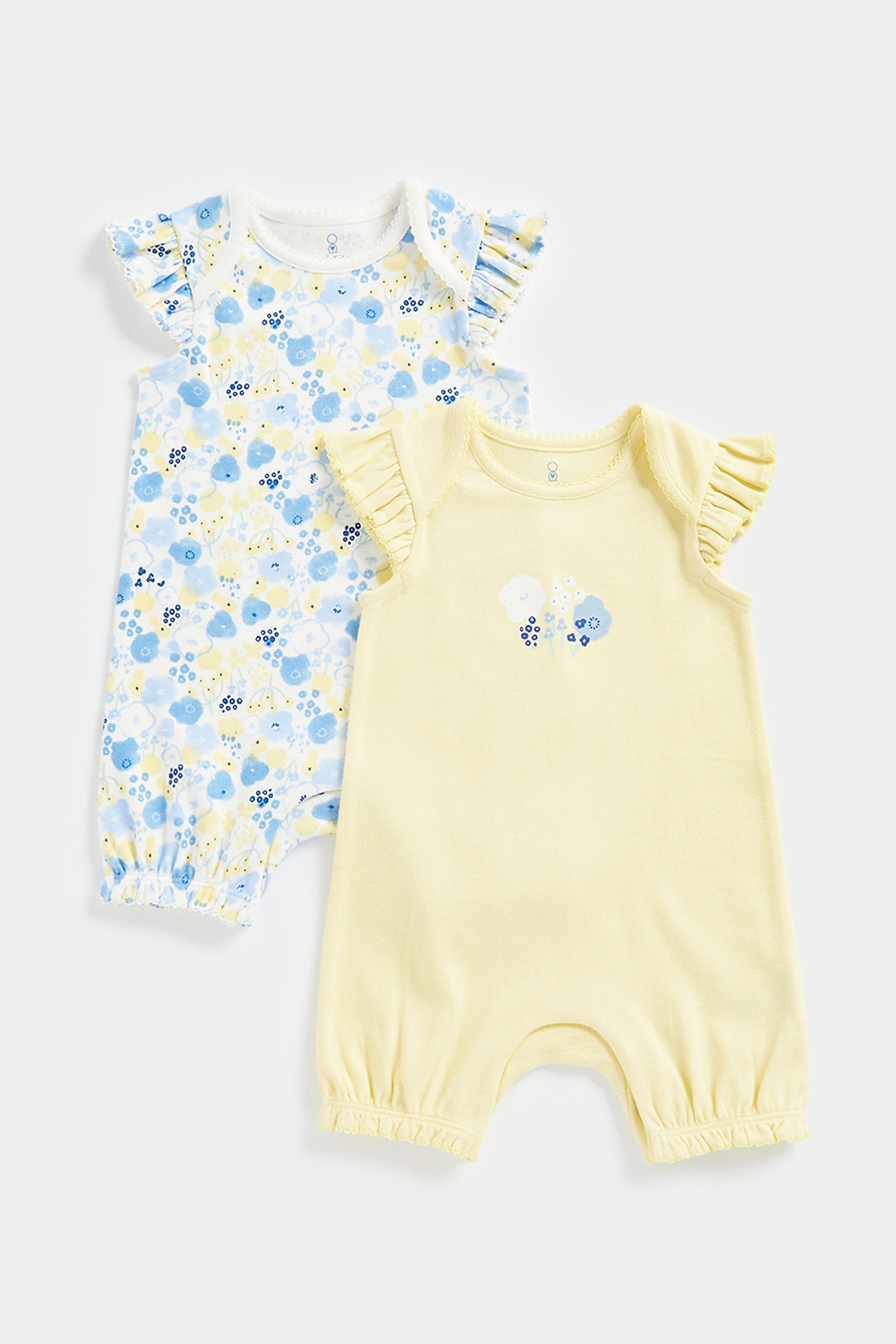 Mothercare Flower Garden Rompers - 2 Pack