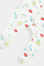 Load image into Gallery viewer, Mothercare Tropical Dino Sleepsuits - 3 Pack
