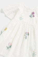 Load image into Gallery viewer, Mothercare White Embroidered Dress
